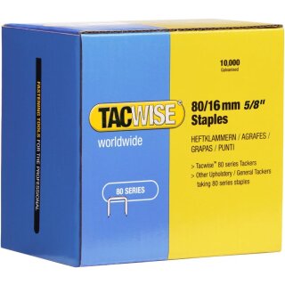 TACWISE Heftklammern 80/16 mm verzinkt 10.000 Stück