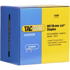 TACWISE Heftklammern 80/16 mm verzinkt 10.000 Stück