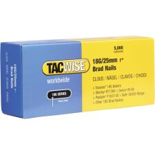 TACWISE Stiftnägel 18G/25 mm verzinkt 5.000 Stück