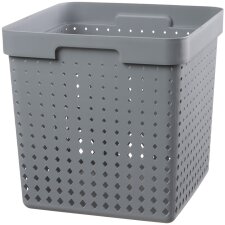NHG Aufbewahrungskorb SEOUL BASKET XL PP grau