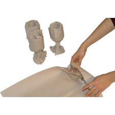 SMARTBOXPRO Packseide auf Bögen (B)500 x (T)750 mm grau