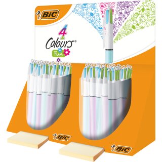 BIC Druckkugelschreiber 4 Colours Fun 40er Display