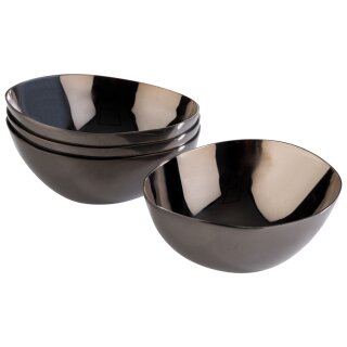 APS Schale PEBBLES gunmetal 4er Set