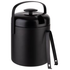 APS Eiskühler-Set aus Edelstahl 1,3 Liter schwarz...