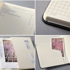 sigel Notizbuch Conceptum DIN A4+ kariert schwarz