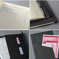 sigel Notizbuch Conceptum DIN A4 kariert schwarz