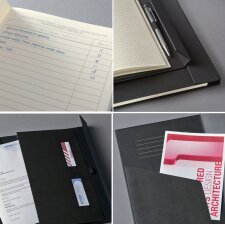 sigel Notizbuch Conceptum DIN A5 kariert schwarz 97 Blatt