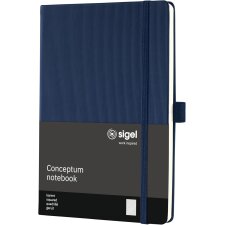 sigel Notizbuch Conceptum DIN A5 kariert blau 97 Blatt