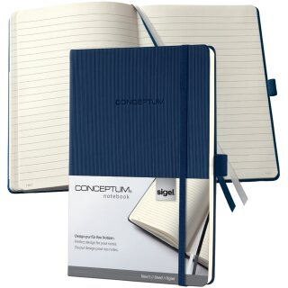 sigel Notizbuch Conceptum DIN A5 liniert blau 97 Blatt