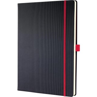 sigel Notizbuch Conceptum DIN A4 liniert schwarz/rot Red Edition 97 Blatt