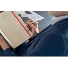 sigel Notizbuch Conceptum DIN A5 liniert schwarz/rot