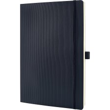 sigel Notizbuch Conceptum DIN A4 kariert schwarz