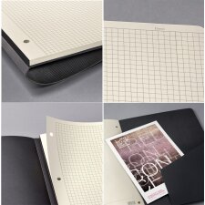 sigel Notizheft Conceptum DIN A5 kariert schwarz 60 Blatt