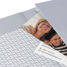 sigel Notizbuch Jolie Impress Kunstleder A6 dunkelblau