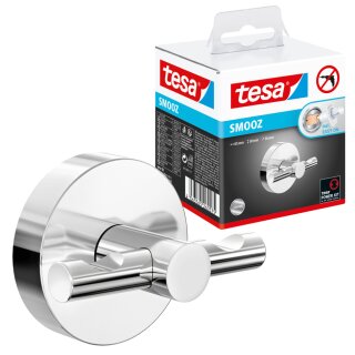 tesa Handtuch-Doppelhaken SMOOZ verchromt