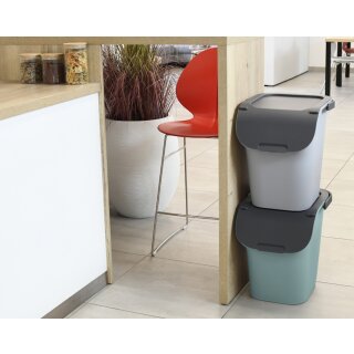 EDA Sortierbehälter TriHome 40 Liter zementgrau/anthrazit
