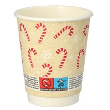 PAPSTAR Papp-Trinkbecher "Candy Canes" 0,2 l