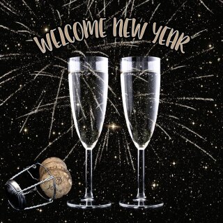 PAPSTAR Silvester-Motivservietten "Happy New Year"