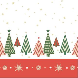 PAPSTAR Weihnachts-Motivservietten "Plain Christmas Trees"