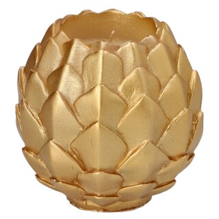 PAPSTAR Kugelkerze "Pine Cone" gold