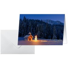 sigel Weihnachtskarte "Christmas Chapel" A6...
