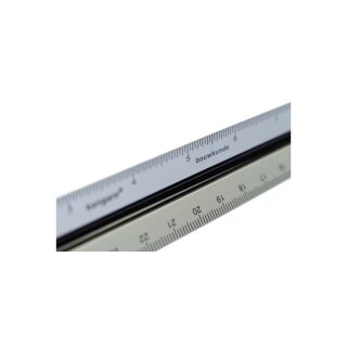 kangaro Dreikant-Maßstab Berufsschule Aluminium 300 mm
