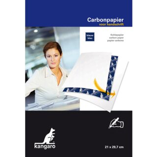 kangaro Durchschreibepapier DIN A4 10 Blatt blau 10 Blatt