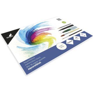 kangaro Aquarellpapier-Block 170 x 240 mm 16 Blatt cremeweiß