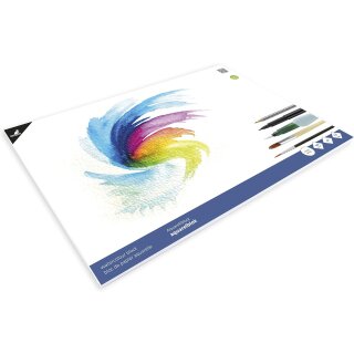 kangaro Aquarellpapier-Block DIN A3 16 Blatt cremeweiß