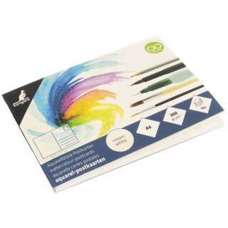 kangaro Aquarell-Postkarten-Block DIN A6 15 Blatt
