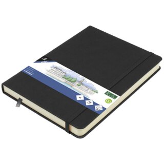 kangaro Skizzenbuch PU-Hardcover DIN A6 schwarz 80 Blatt