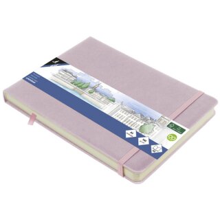 kangaro Skizzenbuch PU-Hardcover DIN A5 quer flieder 80 Blatt