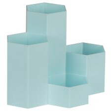 WEDO Multiköcher HONEYCOMB 4 Fächer PP türkis