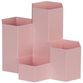 WEDO Multiköcher HONEYCOMB 4 Fächer PP rosa