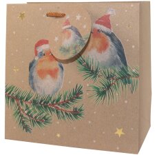 CACTUS Weihnachts-Geschenktüte "2 Vögel...