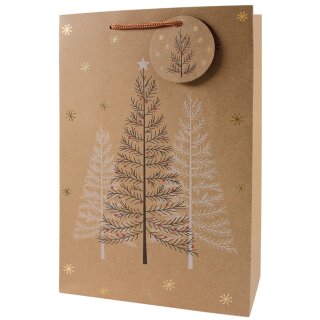 CACTUS Weihnachts-Geschenktüte "Tannenbaum" groß