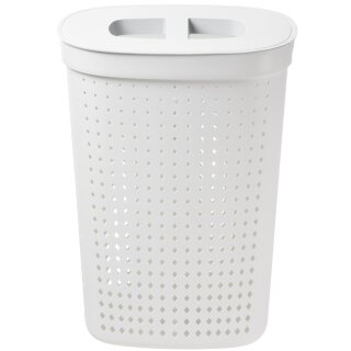 NHG Wäschesammler SEOUL 60,8 Liter oval weiß