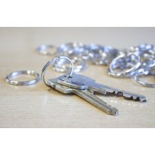 kangaro Schlüsselringe Metall Durchmesser: 30 mm silber