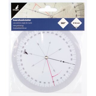 kangaro Kurswinkelmesser Durchmesser: 126 mm transparent
