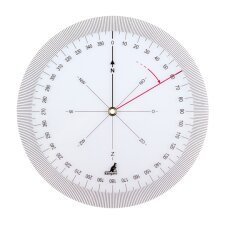 kangaro Kurswinkelmesser Durchmesser: 126 mm transparent
