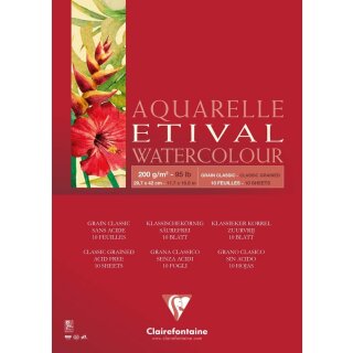 Clairefontaine Künstlerblock Aquarelle ETIVAL DIN A3 10 Blatt