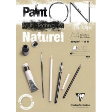 Clairefontaine Zeichenpapierblock PAINTON Natur DIN A4 30...