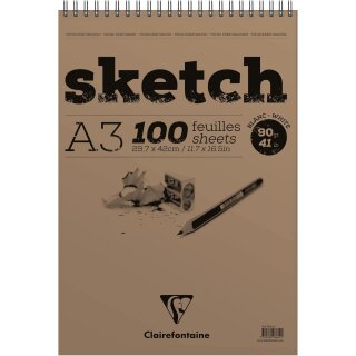 Clairefontaine Skizzenblock SKETCH DIN A3 100 Blatt