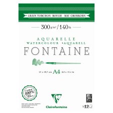 Clairefontaine Aquarellblock FONTAINE rau DIN A4