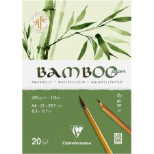 Clairefontaine Aquarellblock BAMBOO DIN A4 250 g/qm 20 Blatt