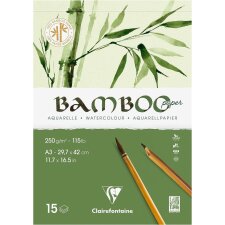 Clairefontaine Aquarellblock BAMBOO DIN A3 250 g/qm 20 Blatt