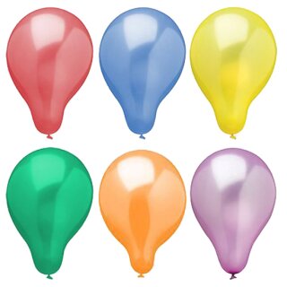 PAPSTAR Luftballons "Metallic" farbig sortiert 25 Stück