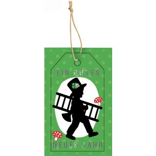 CACTUS Neujahrs-Geschenkanhänger "Schornsteinfeger"