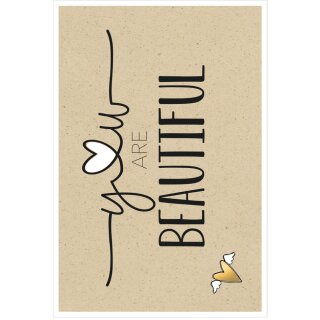 SUSY CARD Grußkarte Bee yourself "Herzchen"