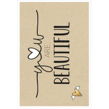 SUSY CARD Grußkarte Bee yourself "Herzchen"